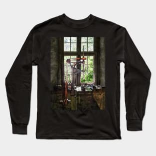 Building Trades - Drill Press By Window Long Sleeve T-Shirt